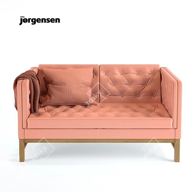 EJ 315 Sofa Set by Erik Jorgensen 3D model image 2