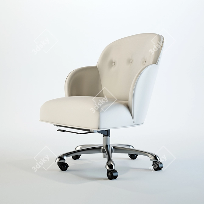 Elegant Vera Armchair 3D model image 1