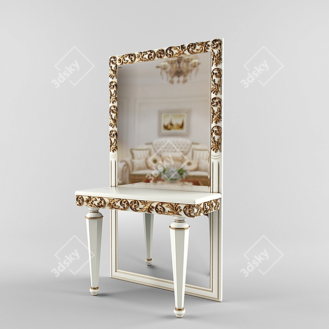 SPACIOUS Grand Wardrobe Cabinet 3D model image 1