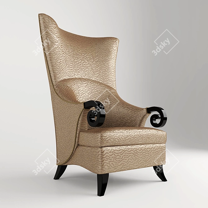 Bruno Zampa Avantgarde Armchair 3D model image 1