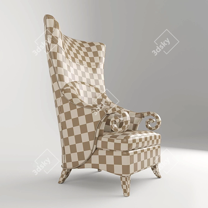 Bruno Zampa Avantgarde Armchair 3D model image 2