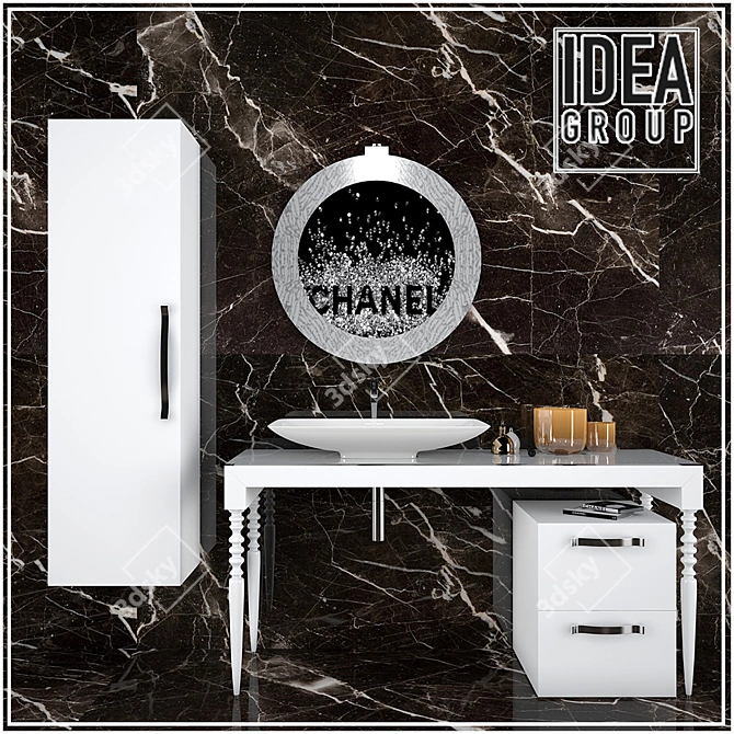 Cutting-Edge "Deko" Bathroom Collection 3D model image 1
