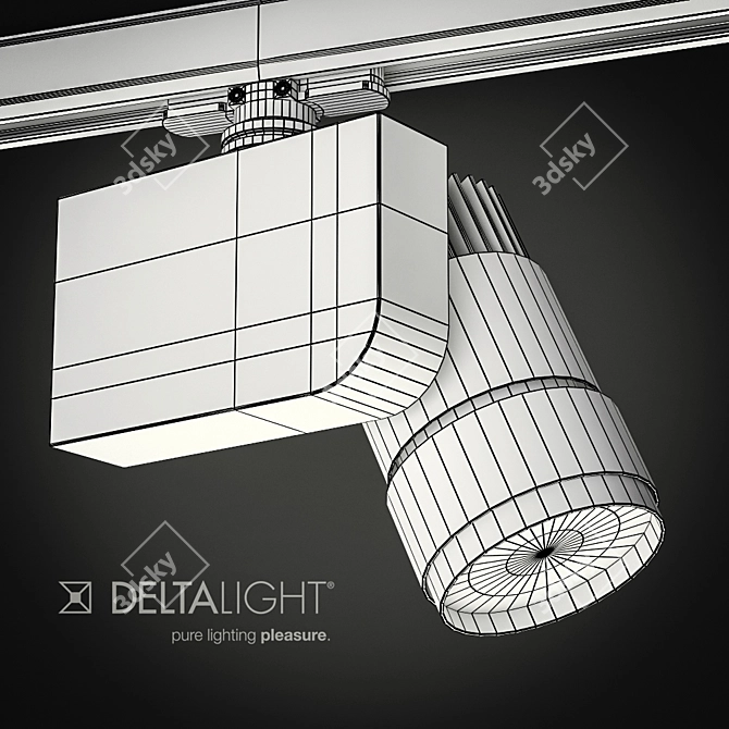 Delta Light BOOSTER HP 3050: Powerful Dimmable Track System 3D model image 2