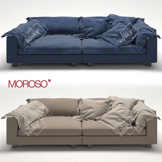 Italian Moroso Nebula Nine Sofa 3D model image 1