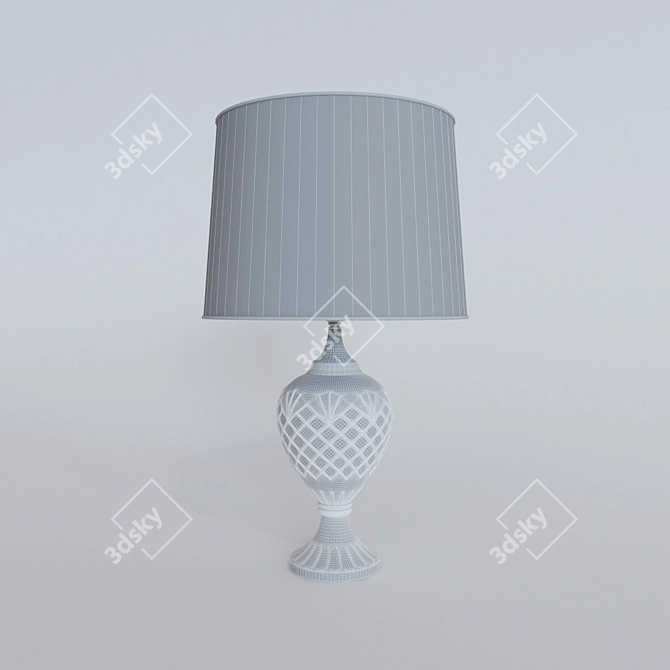 Golden Elegance Table Lamp 3D model image 2