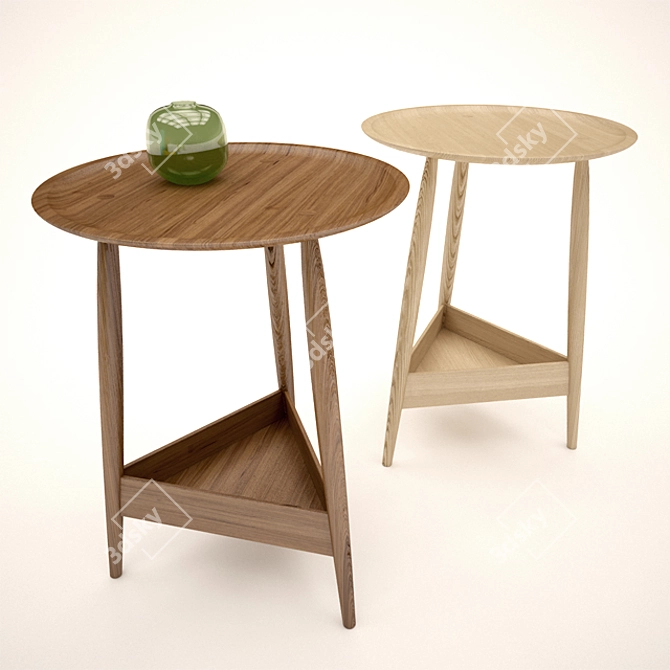 Sleek Clyde Side Table: Modern Minimalist 3D model image 1