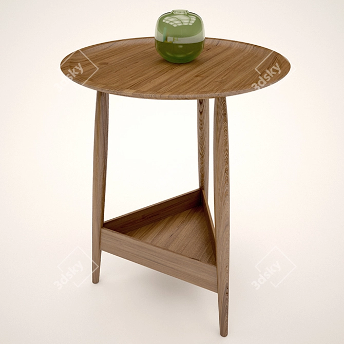 Sleek Clyde Side Table: Modern Minimalist 3D model image 2