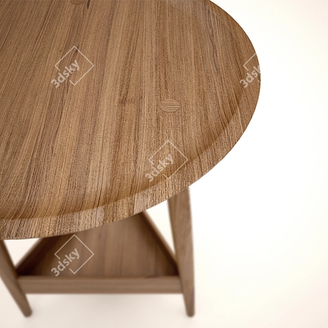 Sleek Clyde Side Table: Modern Minimalist 3D model image 3