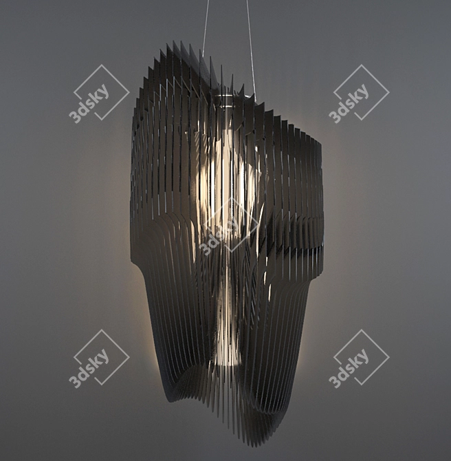 Avia Zaha Hadid Chandelier: Elegant Italian Design 3D model image 1