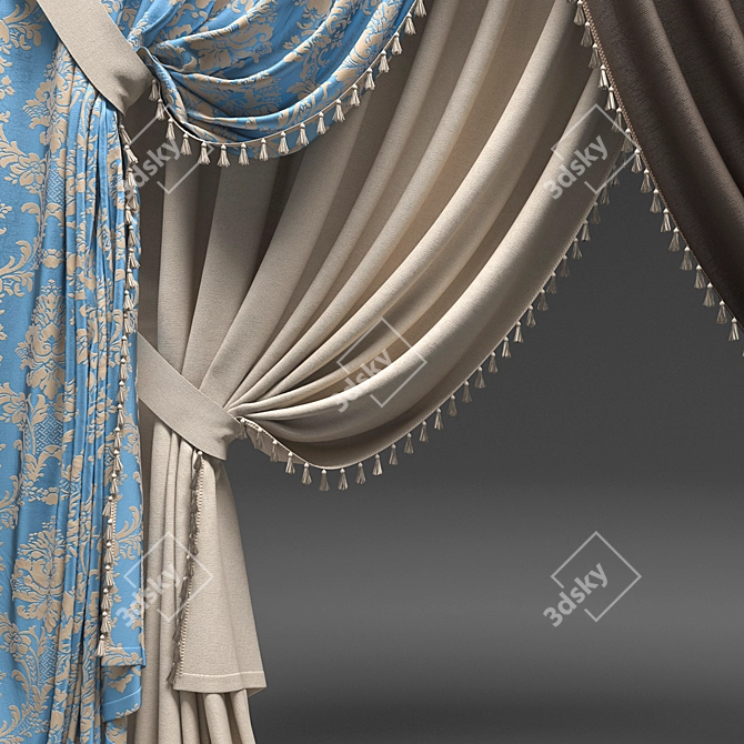 Elegant Drapes for Any Room 3D model image 2