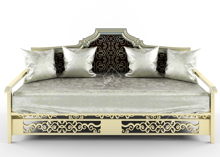 Modern CNC Sofa 3D model image 1