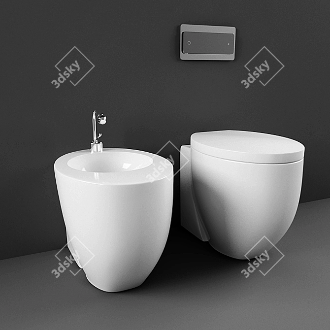 Cielo Le Giare: Elegant Bathroom Fixtures 3D model image 1