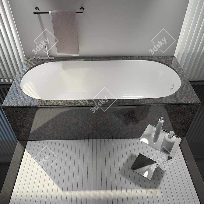 Villeroy & Boch Cetus Bath & Shower Combo 3D model image 2