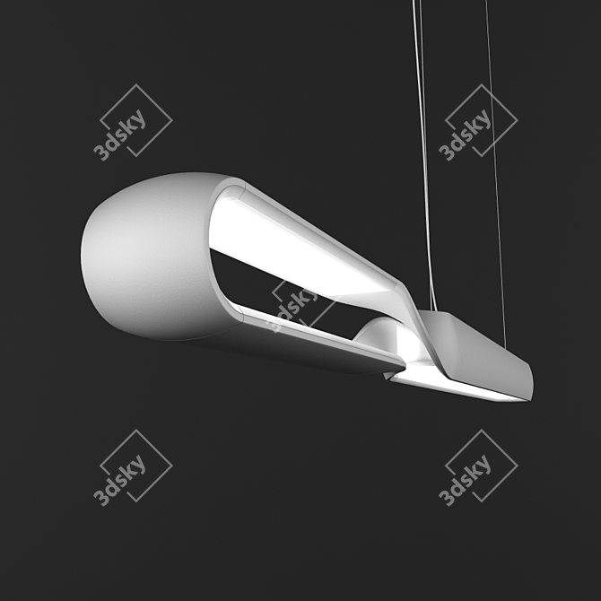 Infinite Elegance: QisDESIGN Pendant Light 3D model image 1