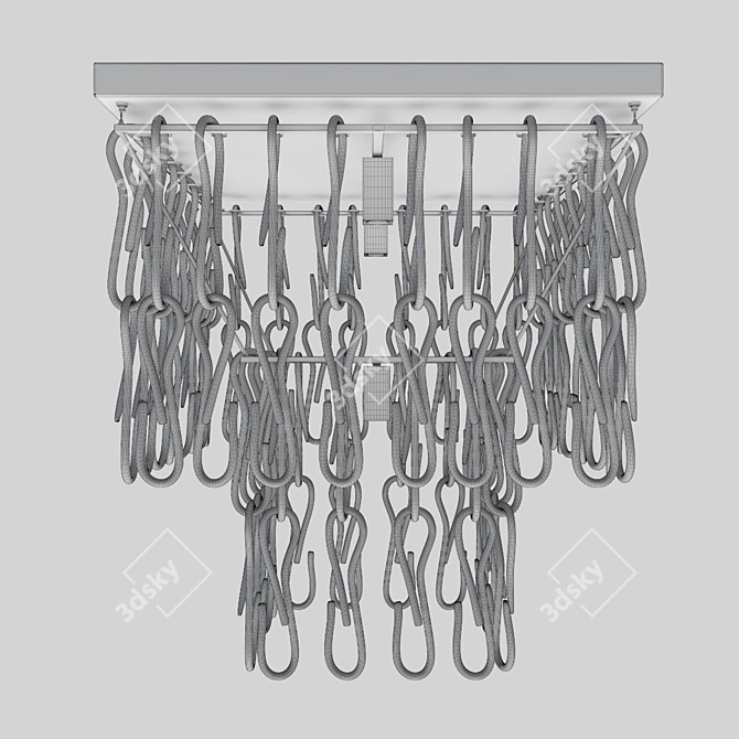 Elegant Medusa-inspired Chandelier 3D model image 2