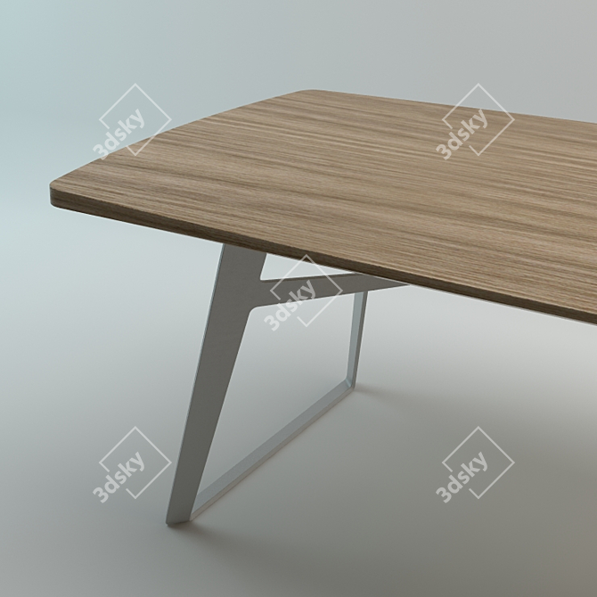 Elegant Poliform Clipper Dining Table 3D model image 3