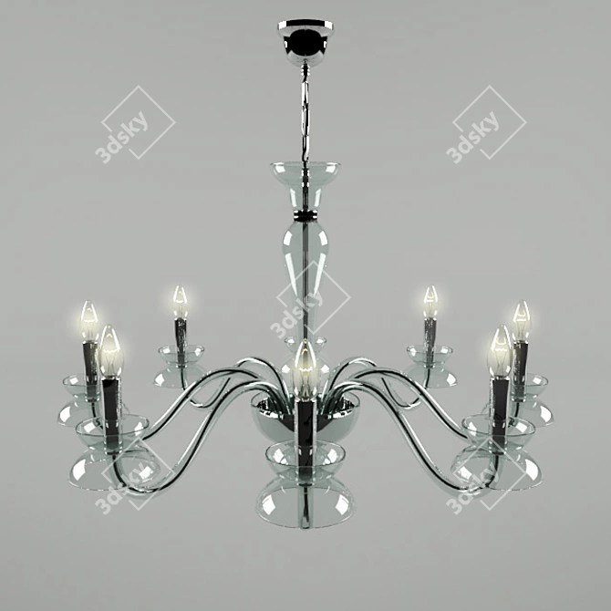 Voltolina Dali Crystal Chandelier 3D model image 1
