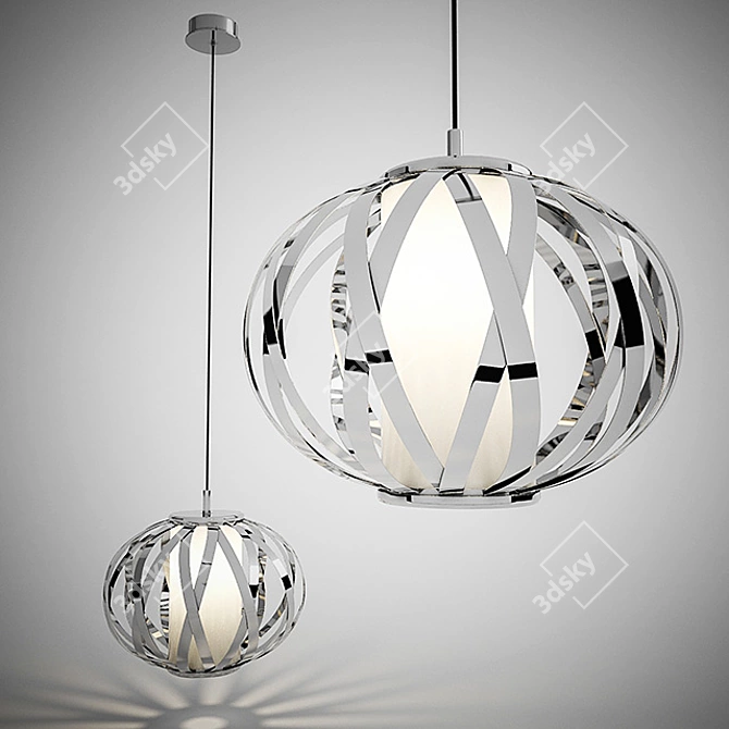 Stylish Intreccio Hanging Lamp 3D model image 3