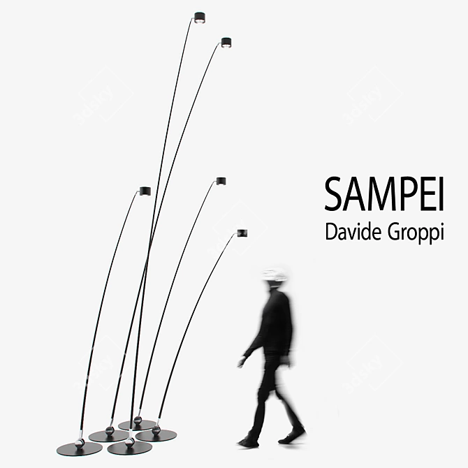 Elegant Sampei Davide Groppi Torches 3D model image 1