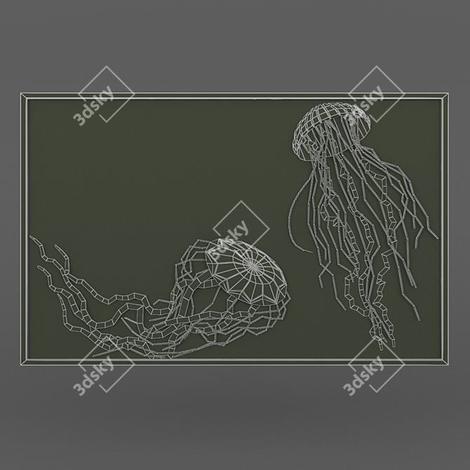Sleek Medusa Panels: Artistic Elegance 3D model image 3