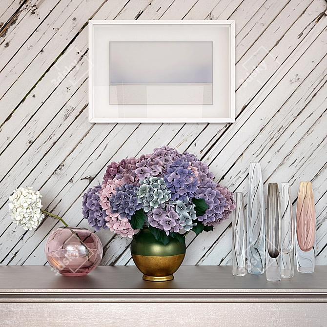 Hydrangea Composition - Max 2011, FBX 3D model image 1