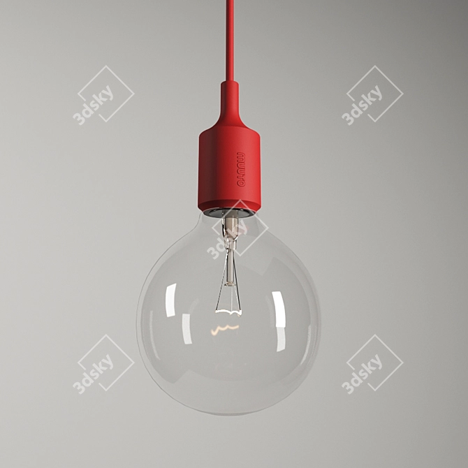 Modern Muuto E27 Pendant 3D model image 2