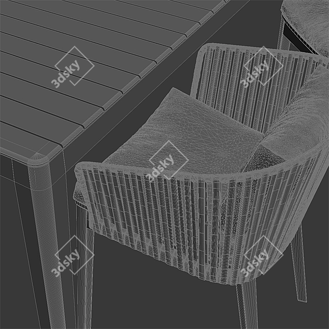 Mood Armchair + Table Combo 3D model image 3