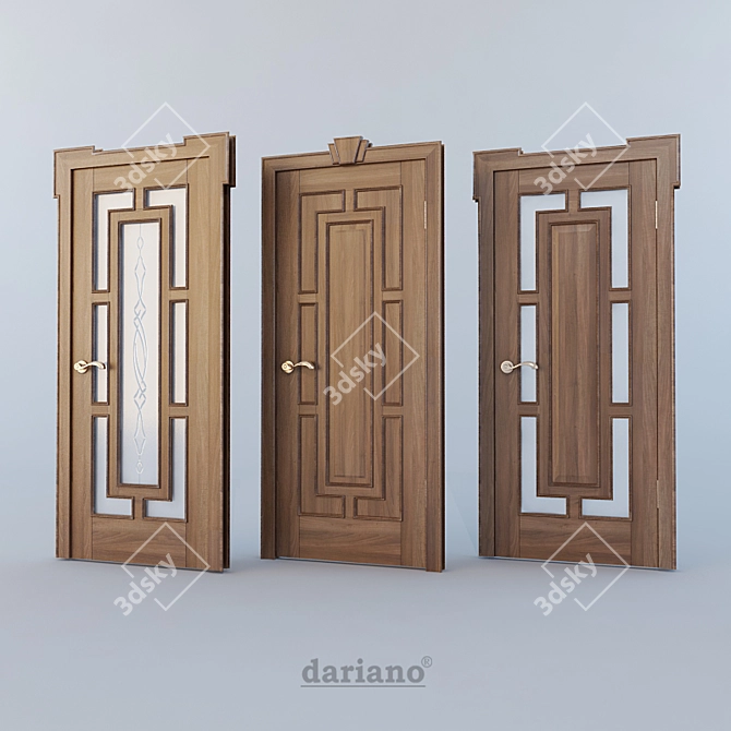 Dariano Baron: Exquisite Doors for Elegance 3D model image 1
