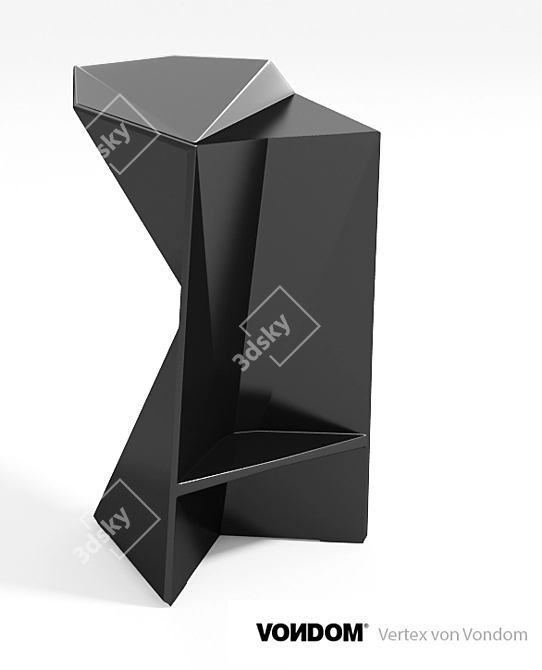 Modern Geometric Outdoor Chair: Vertex von Vondom 3D model image 1
