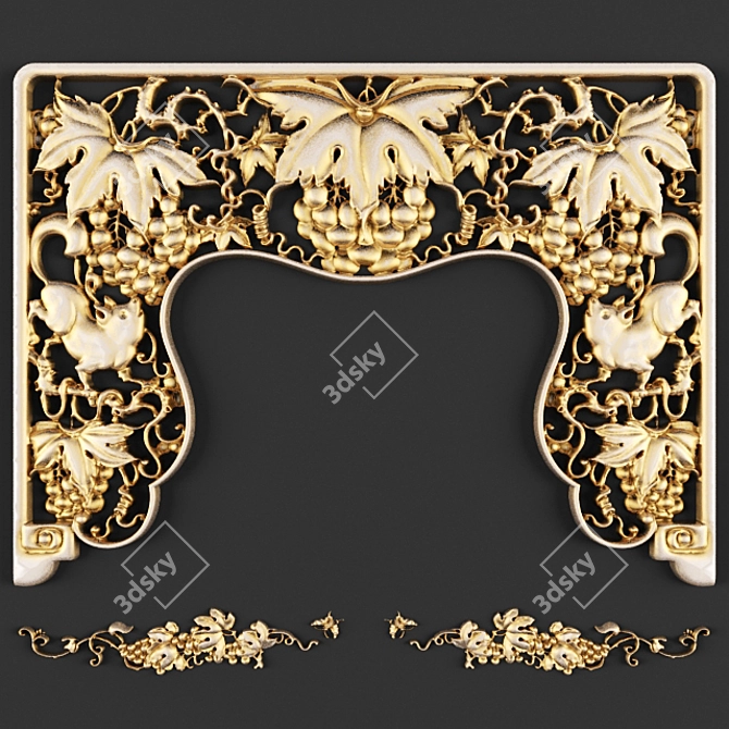 Gorgeous Grape Stucco 3D model image 1