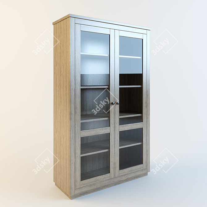 Glass Showcase Wardrobe 3D model image 1