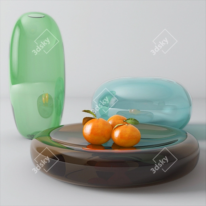 Modern Mesh Decor Vase 3D model image 1
