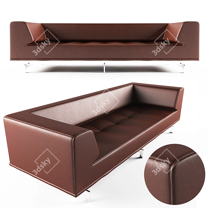 EJ 450 Sofa: Designed by Hannes Wettstein 3D model image 1