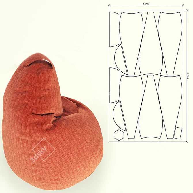 Fashionista's Dream: Poof-Pear 3D model image 3