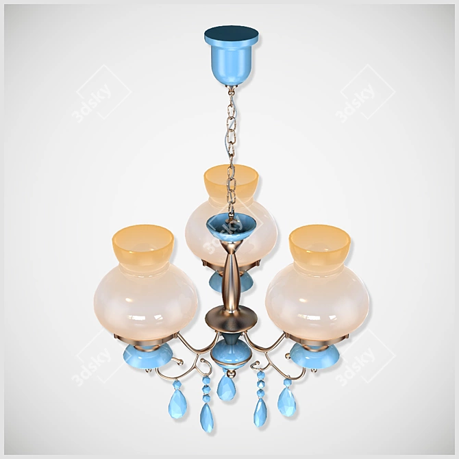 Elegant Matteo HY785 Chandelier 3D model image 2