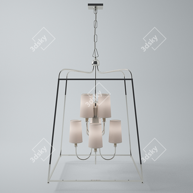 Elegant Crystorama Sylvan Chandelier 3D model image 1