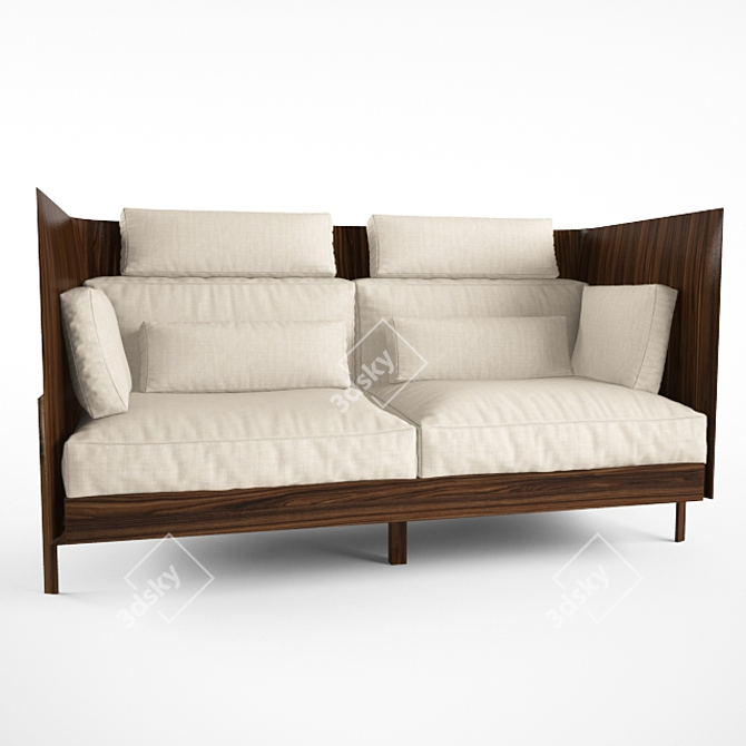 Elegant Restoration Hardware Sofa 3D model image 3