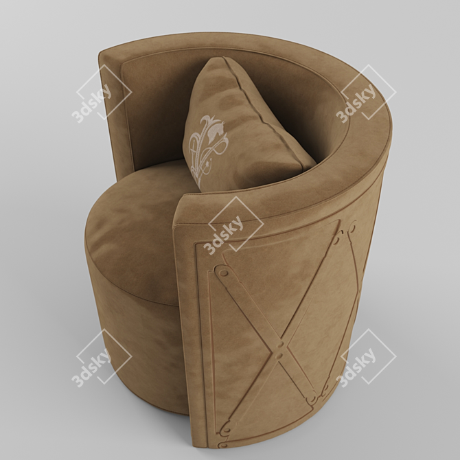 Luxurious Ipe Cavalli Kingsley Armchair 3D model image 1