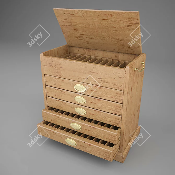 Minimalist Chest Collection 3D model image 1