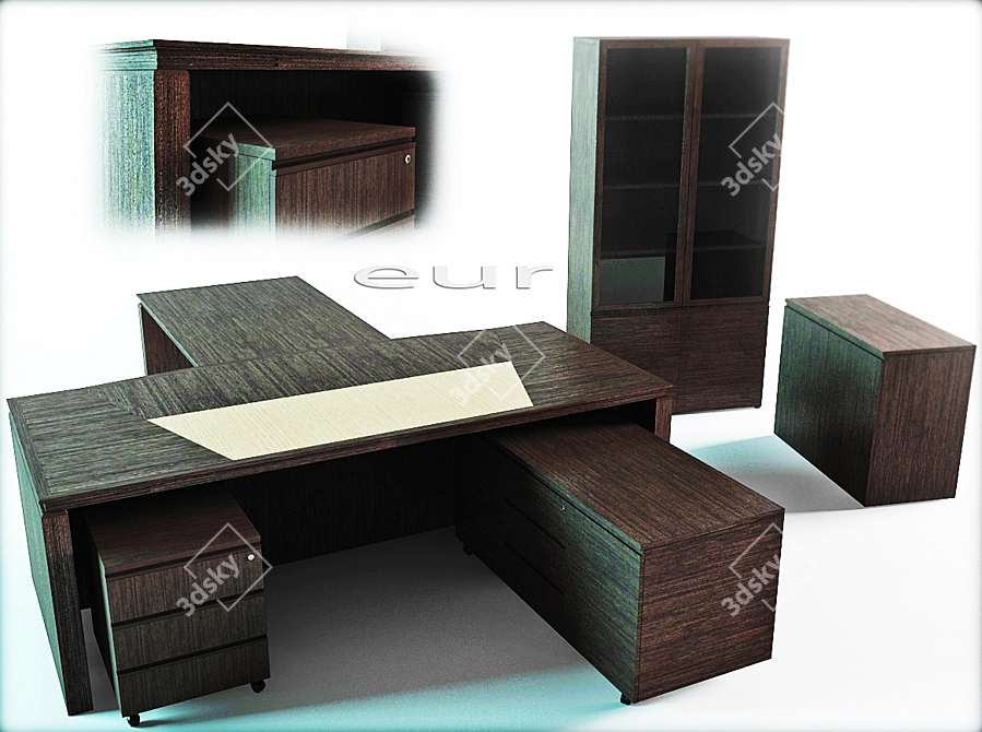 Title: Elegant Office Furniture 3D model image 1