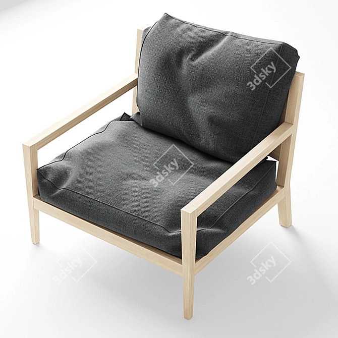 Elegant Quadria Chair by MISURA EMME 3D model image 1