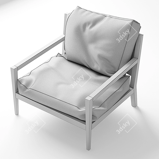 Elegant Quadria Chair by MISURA EMME 3D model image 2