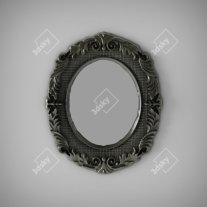 Decorative Molding with Intricate Mirror Design 3D model image 1