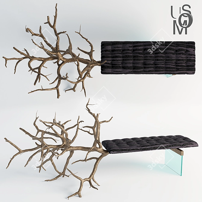 Umos Design Bench | Modern & Unique Seating 3D model image 1