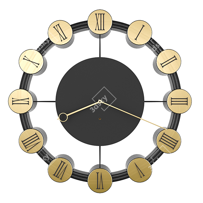 Russian Vintage Lighthouse Clock 3D model image 1