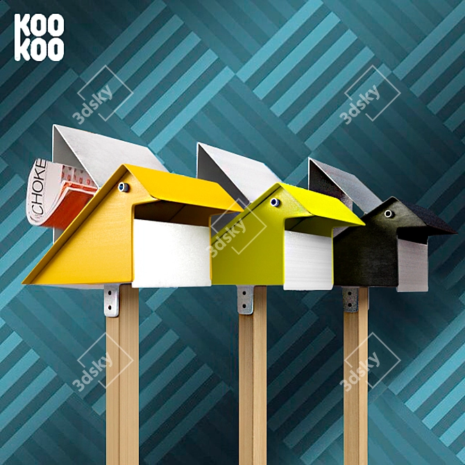 Tweetie Box: Playful Bird-themed Mailbox 3D model image 1