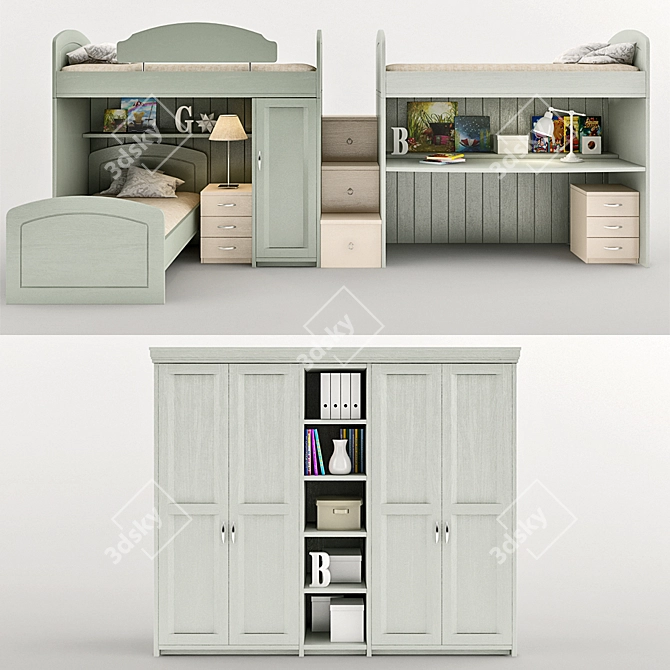 Modern Minimalist Furniture: NUOVO MONDO N16 3D model image 1