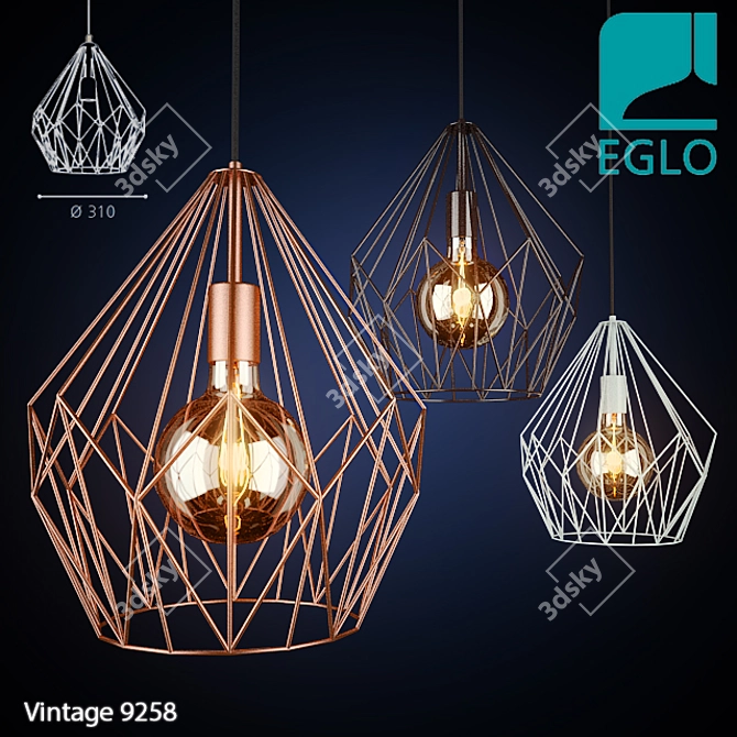 Eglo Vintage 9258: Timeless Elegance 3D model image 1