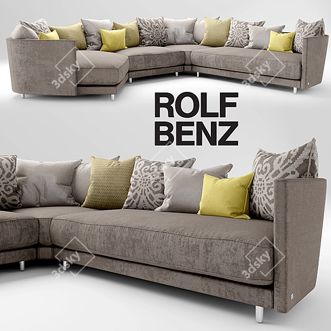 Modern and Stylish Sofa ROLF BENZ ONDA 3D model image 1