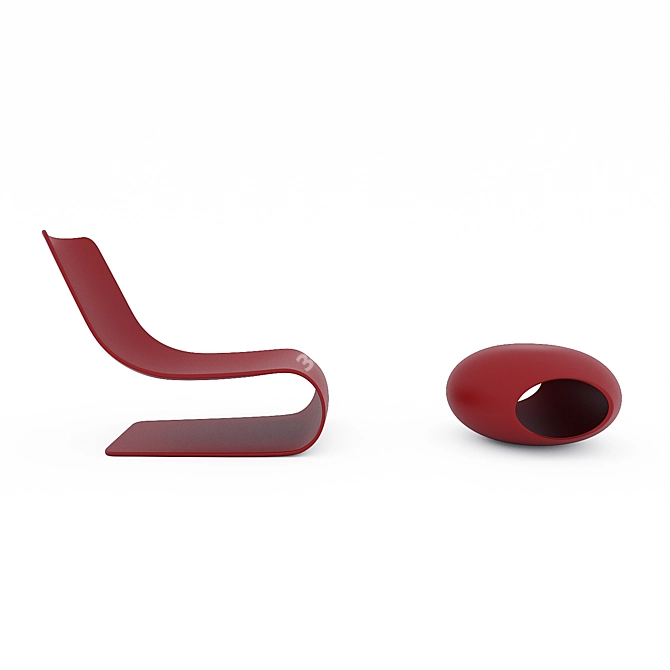 Modern Classic Le Corbusier Chair 3D model image 3